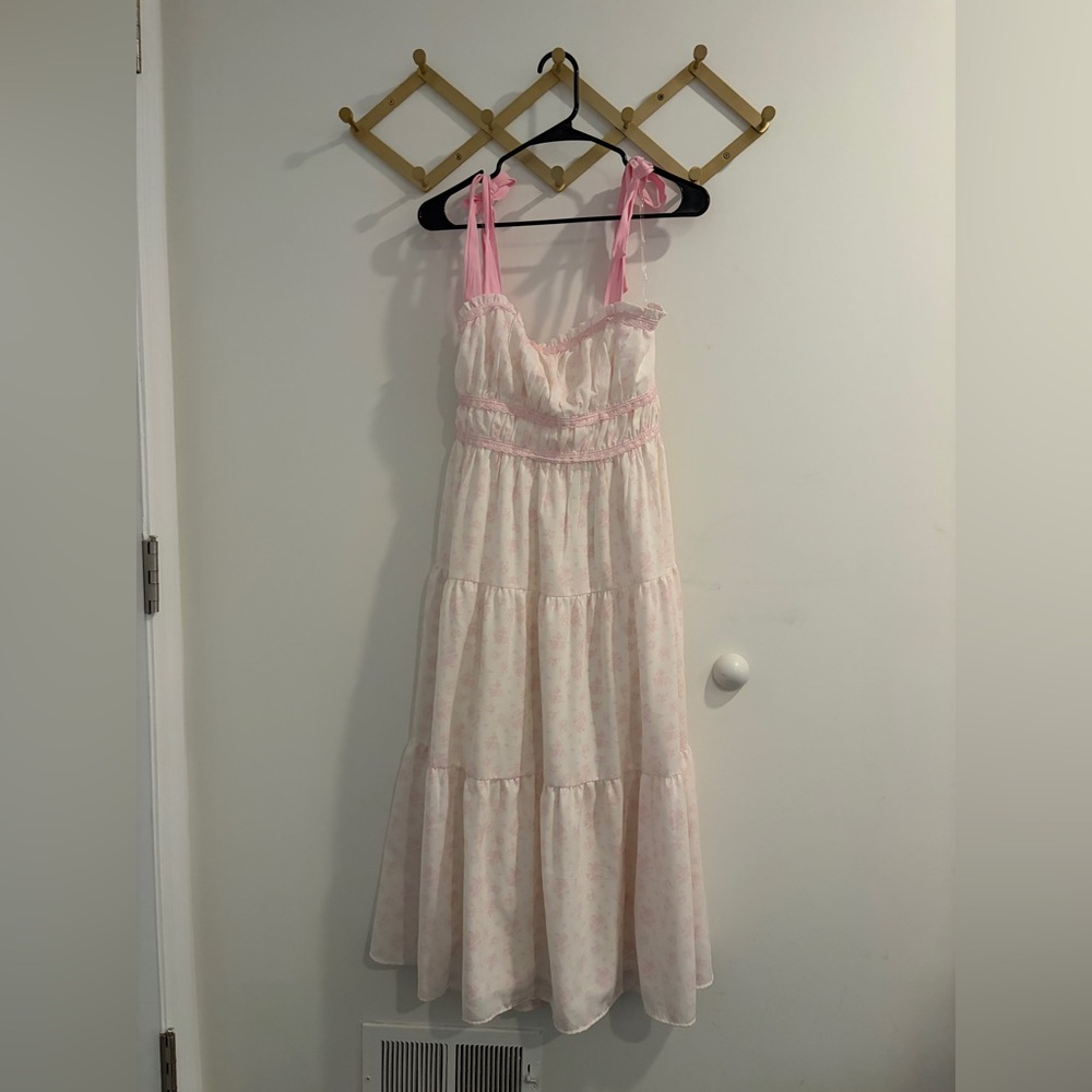 Altar'd State Light Pink Tiered Kids Dress